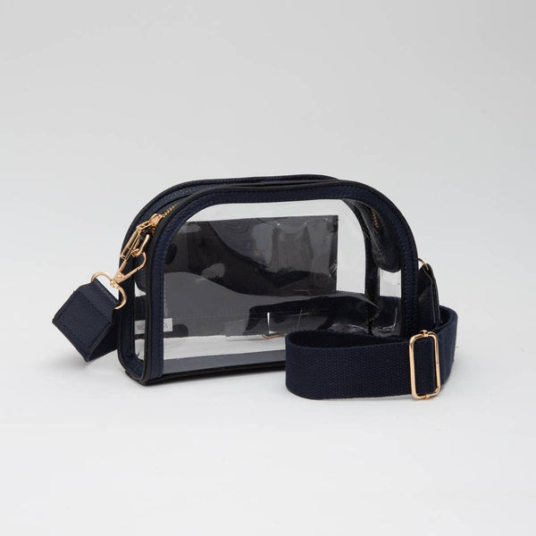 Game Day Stadium Clear Crossbody Bag: Gold