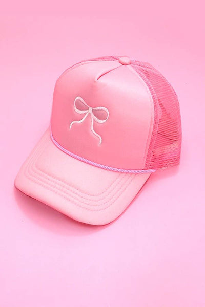 Bow Trucker Hat Black