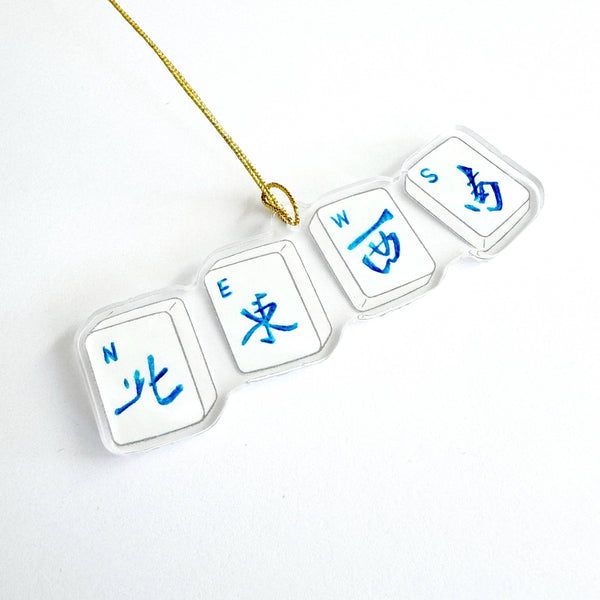 Mahjong NEWS acrylic ornament