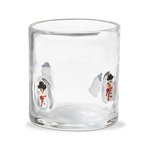Snowman DOF Barware Glass: Clear / Glass