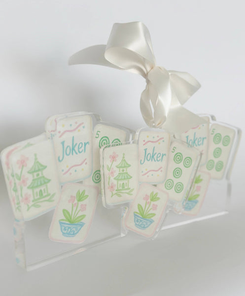 Acrylic Mahjong Block - Ornament, mini, large : Ornament