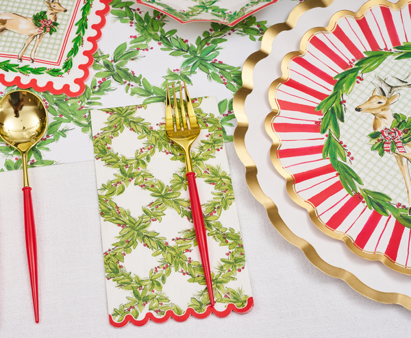 Holly Berry Guest Towels/20pk