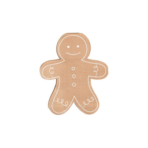 Gingerbread Man-Shaped Napkin