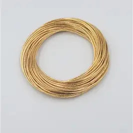 Multi-Wire Metal Bangles Gold