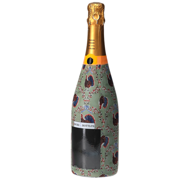 Autumn Turkey Trellis Champagne Bottle Wrap