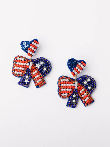 LIana American Flag Earrings