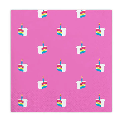 Beverage Napkins - Cake Pattern