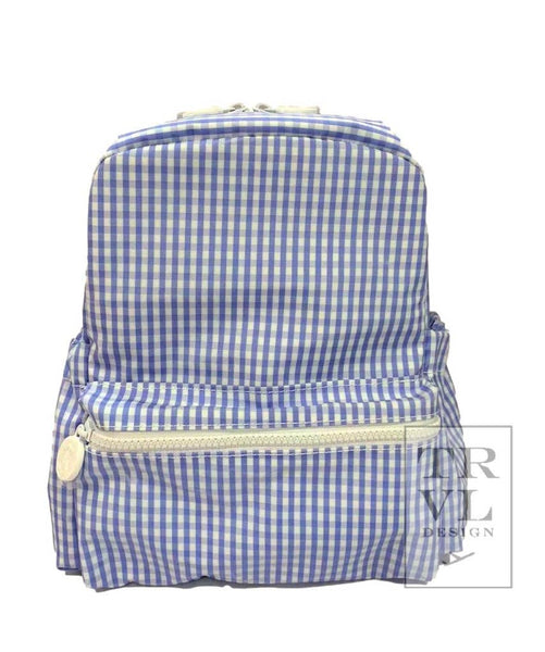 TRVL Mini Backer - Gingham Sky