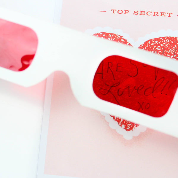 Decoder Card - Top Secret Heart/Love