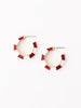 Crimson & White Small Ashlynn Earrings