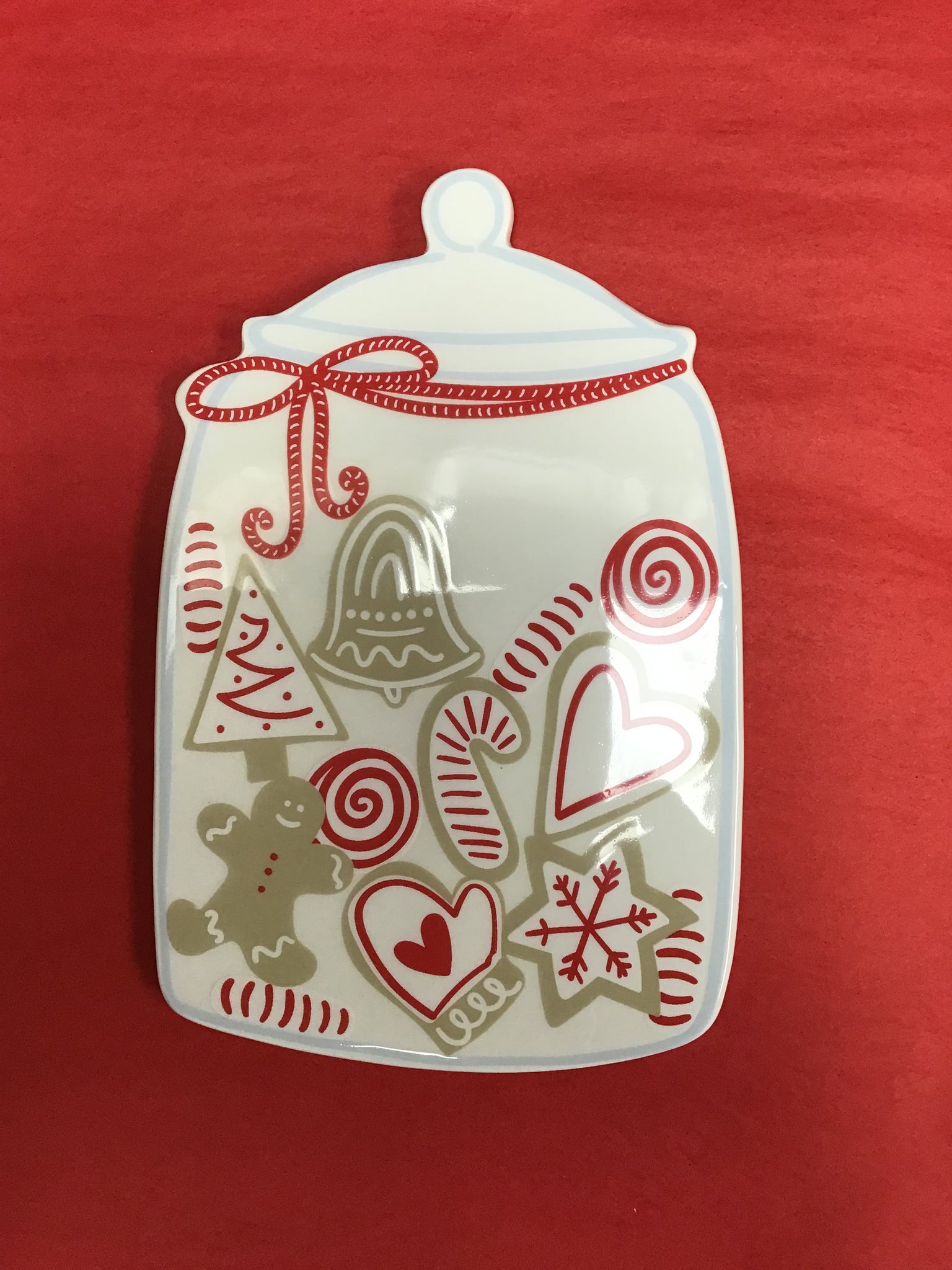 Happy Heart Ceramic Cookie Jar