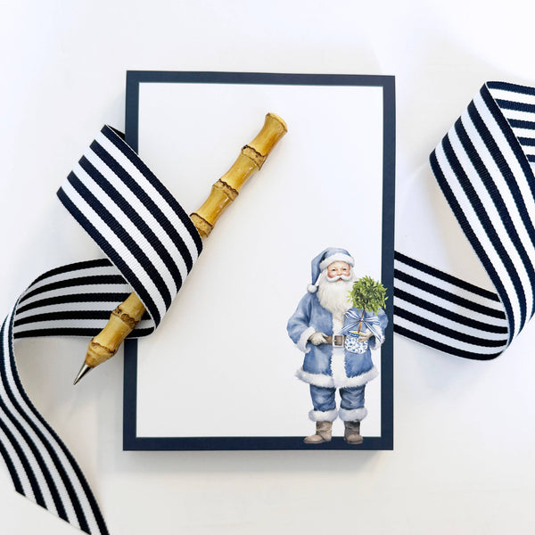 Blue Santa Claus Notepad
