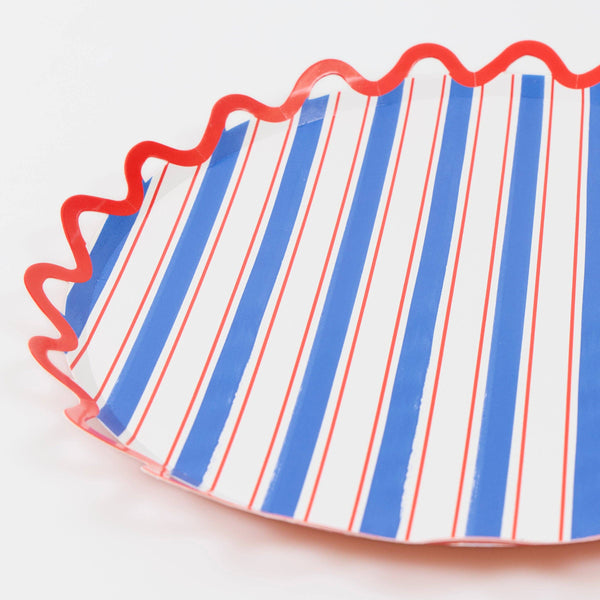 Nautical Striped Dinner Plates