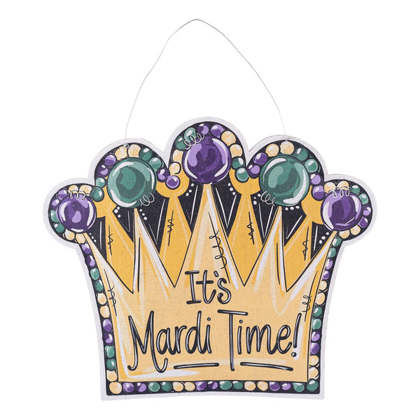 Mardi Gras Crown / Crawfish Bucket Burlee - Mardi Gras