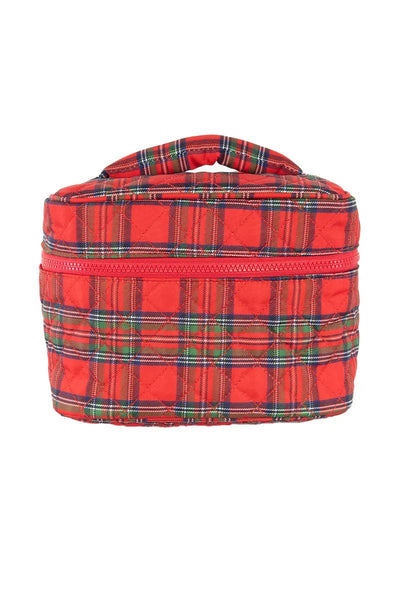 Royal Stewart Plaid Holiday Makeup Bag: Red