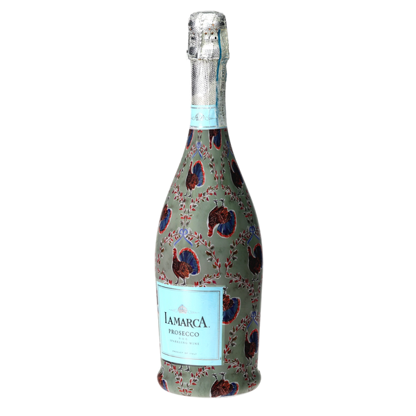 Autumn Turkey Trellis Prosecco Bottle Wrap