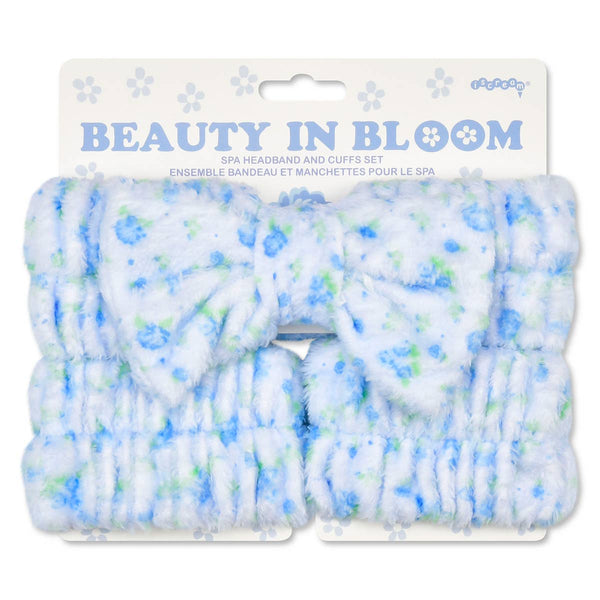 Blue Ditsy Spa Set