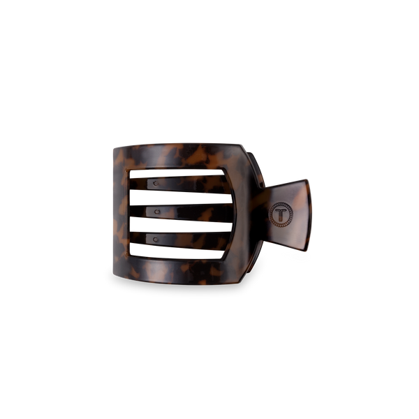 Square Flat Hair Clip | Small | Tortoise