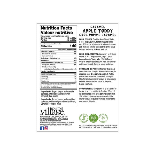 Caramel Apple Toddy Mix Box 140G