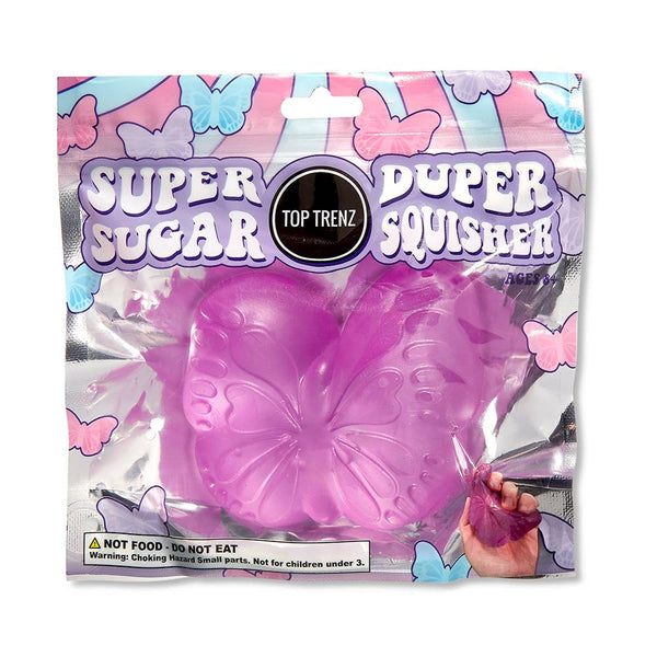 Super Duper Sugar Squisher Toy- Butterfly