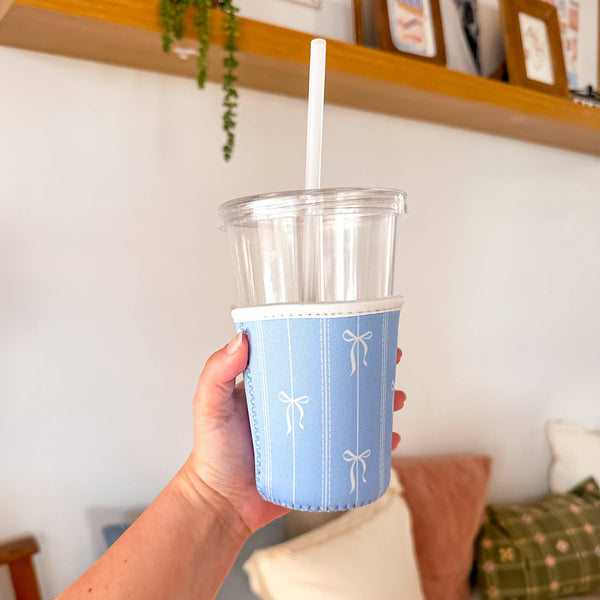 Grandmillenial Bows | Iced Coffee Sleeve  : Medium