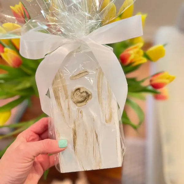 Wooden Block Painted Angel