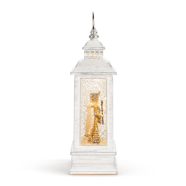 Nutcracker Lit Musical USB Snow Globe Lantern - 6.5x10in