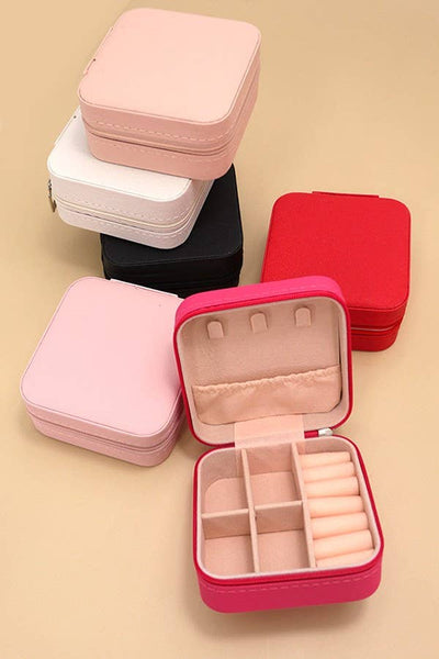 JEWELRY ORGANIZER TRAVEL BOX CASE - Off White