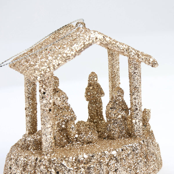 Glitter Nativity Ornament
