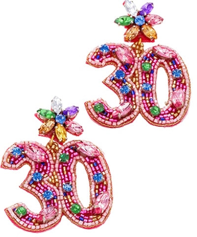 30 Beaded Earrings