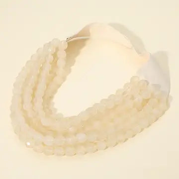 Agate Ball Bead Magnetic Clasp Necklace