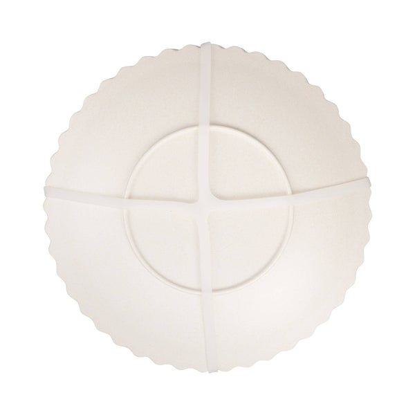 Floral Bamboo Paper Plate Set