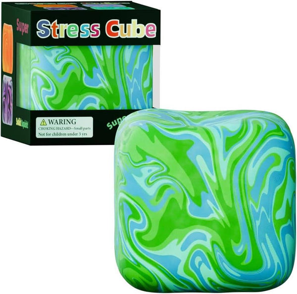 Cube Teardrop Blue Squishy
