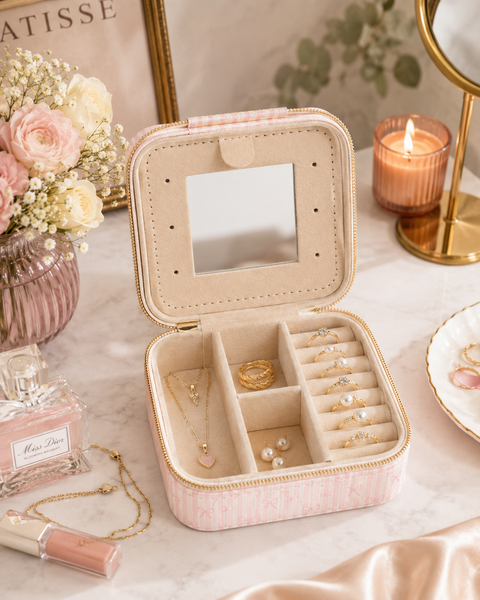 Printed Jewelry Box : Pink Bows