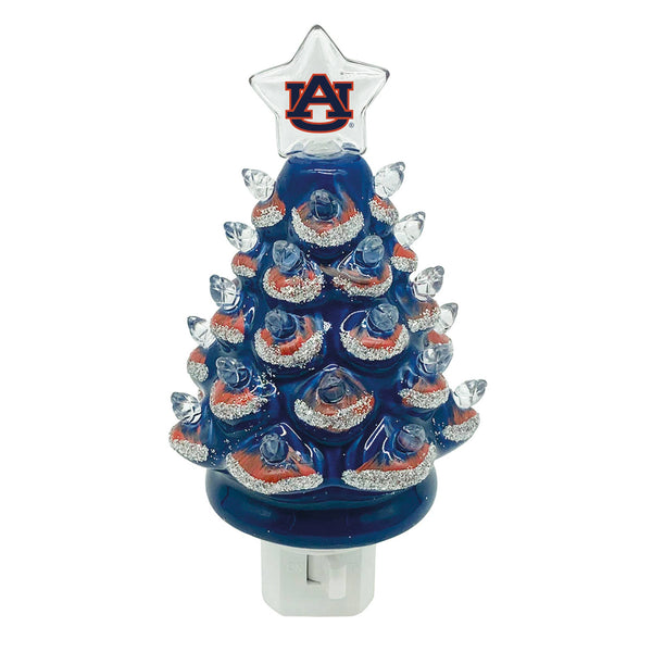 6.5" Auburn Xmas Tree Nite Lite
