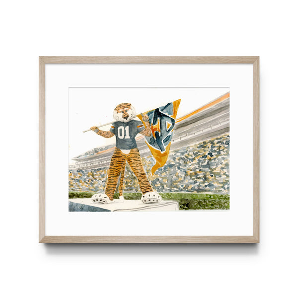 Auburn University Aubie Print, Collegiate, Game day: 5x7