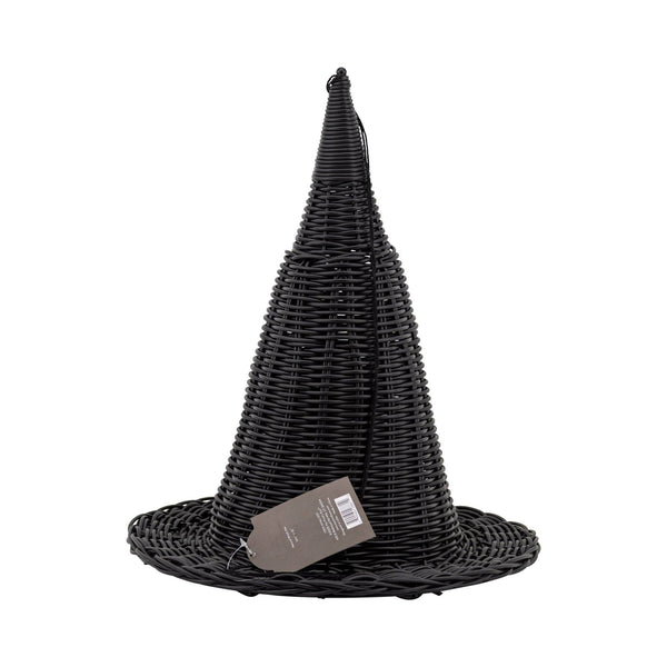 Faux Wicker Witch Hat - 15"