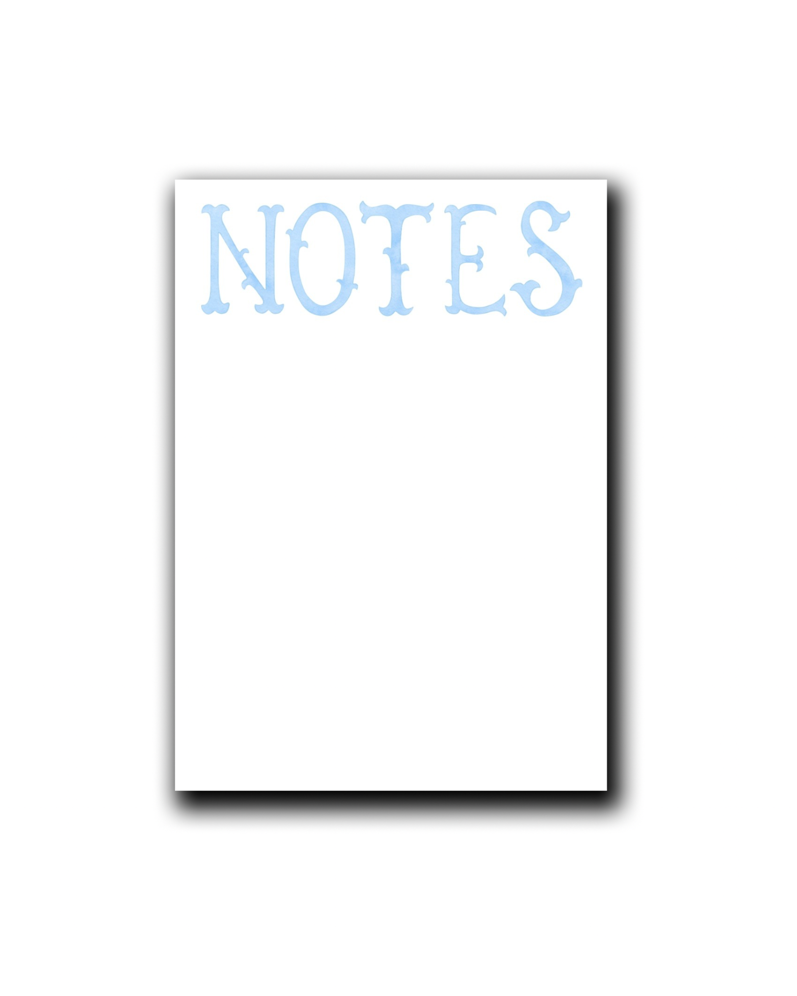 Blue Notes Notepad