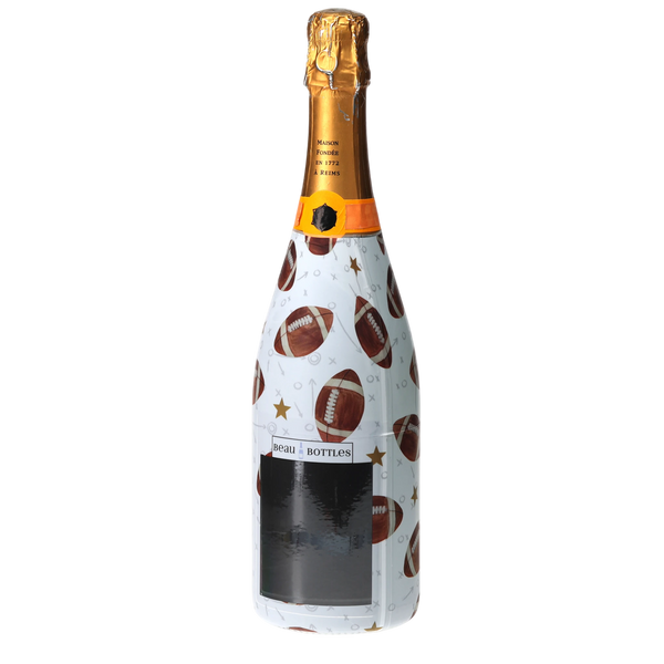 Footballs Champagne Bottle Wrap