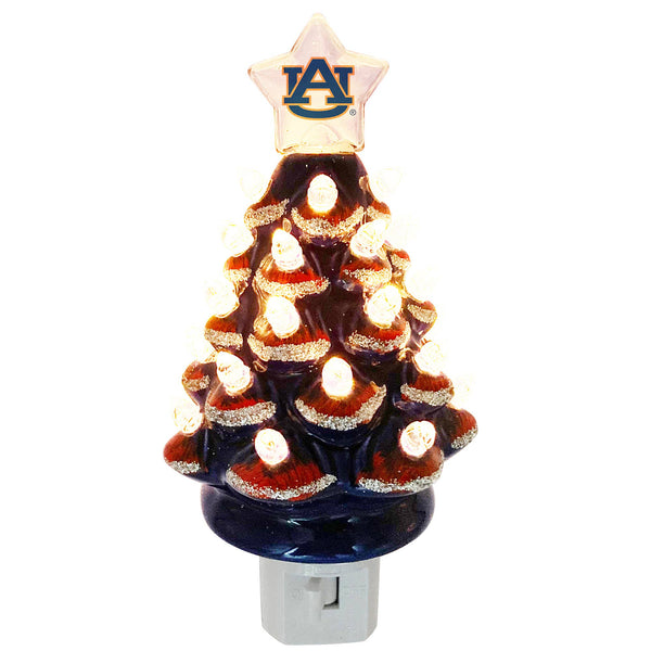 6.5" Auburn Xmas Tree Nite Lite