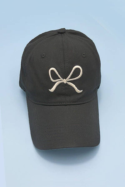 BOW RIBBON BASEBALL HAT CAP Mint