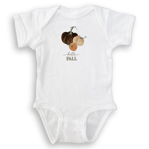 Mocha Pumpkins with Hello Fall: Dishtowel / -