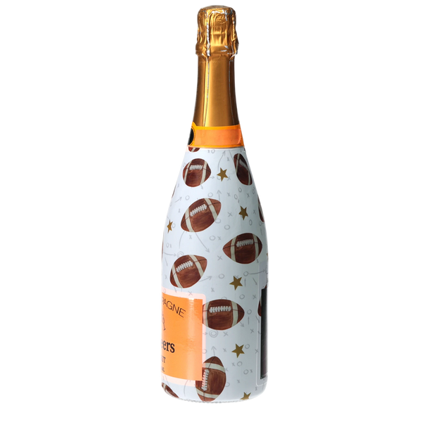 Footballs Champagne Bottle Wrap
