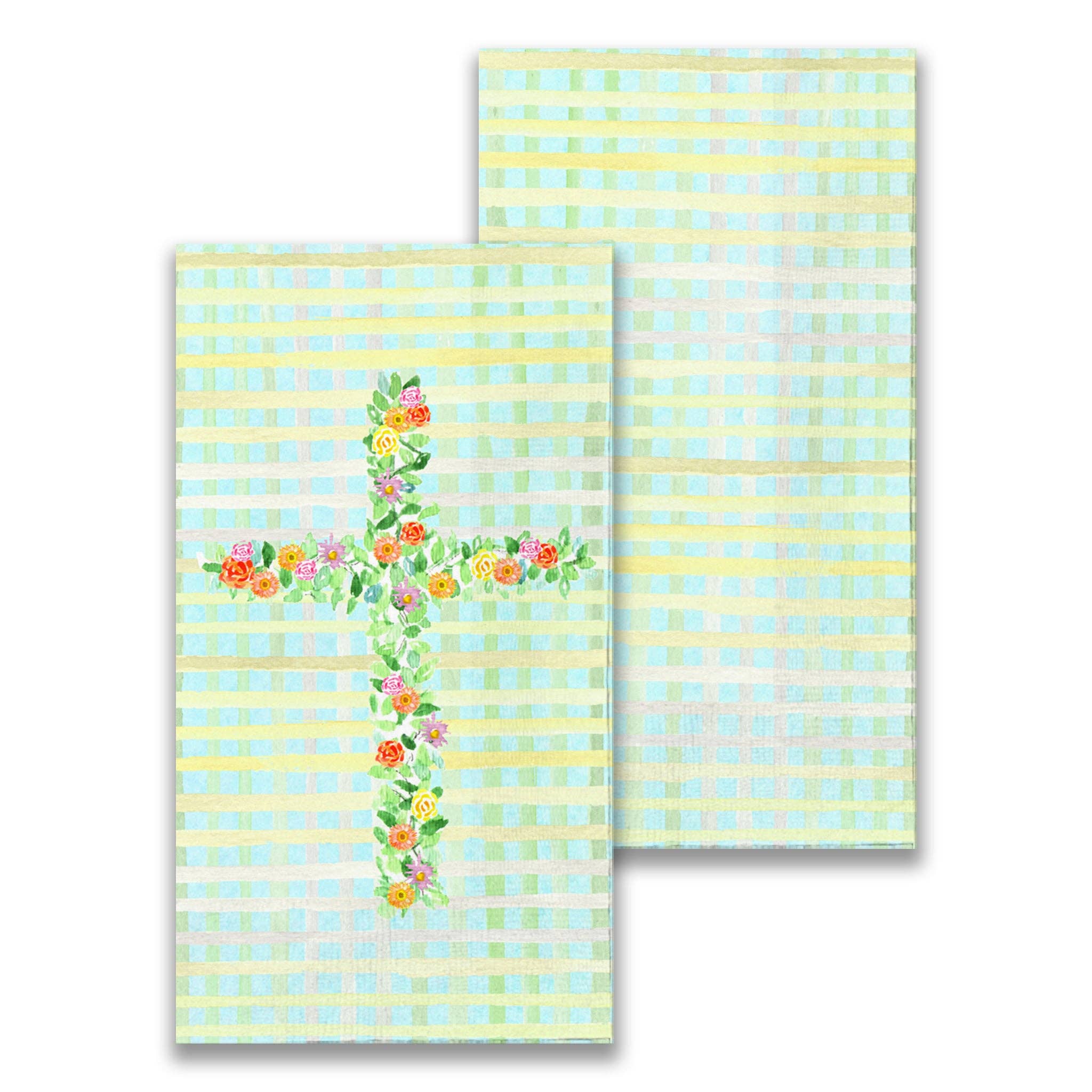 Cross with Flowers Guest Towel