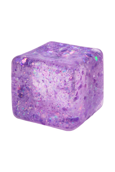 Shimmery Glitter Cube Putty Filled Squishy