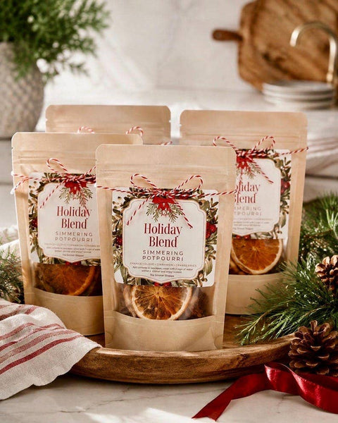 Holiday Stovetop Potpourri Simmer Kit | Cranberry, Orange & Cinnamon | Christmas Morning