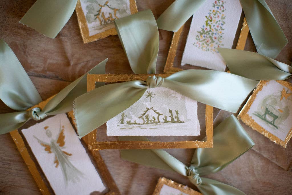 The Christmas Story - Hand Painted Watercolor Ornament