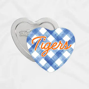 Auburn Heart Button