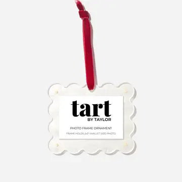 Scalloped Acrylic Frame Ornament