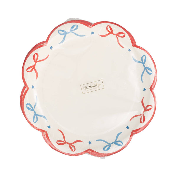 Bow Edge Paper Plate - 8"